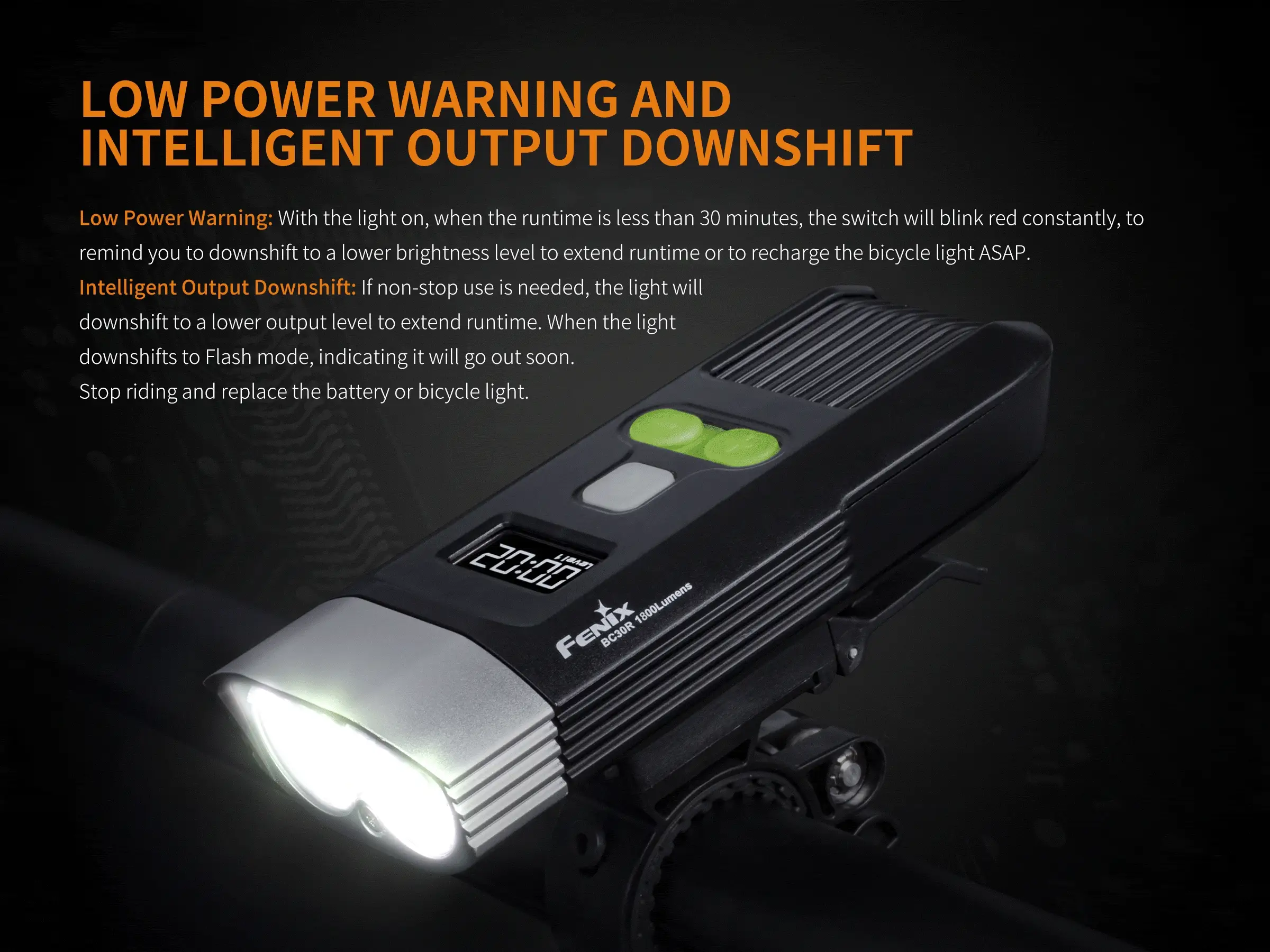 Fenix BC30R USB Rechargeable Bike Light - DISCONTINUED - Image 5
