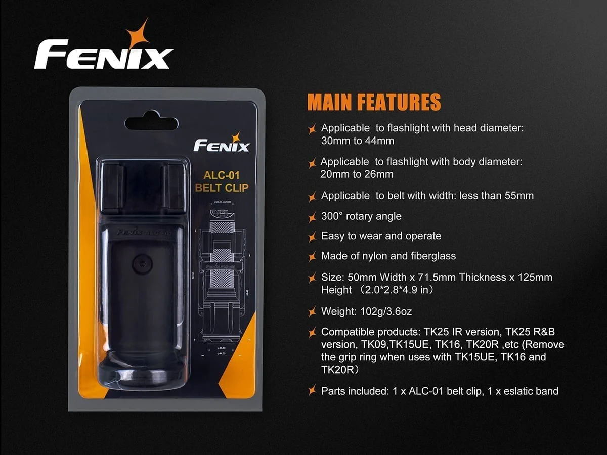 Fenix ALC-01 Quick-Release Belt Clip - DISCONTINUED - Image 5