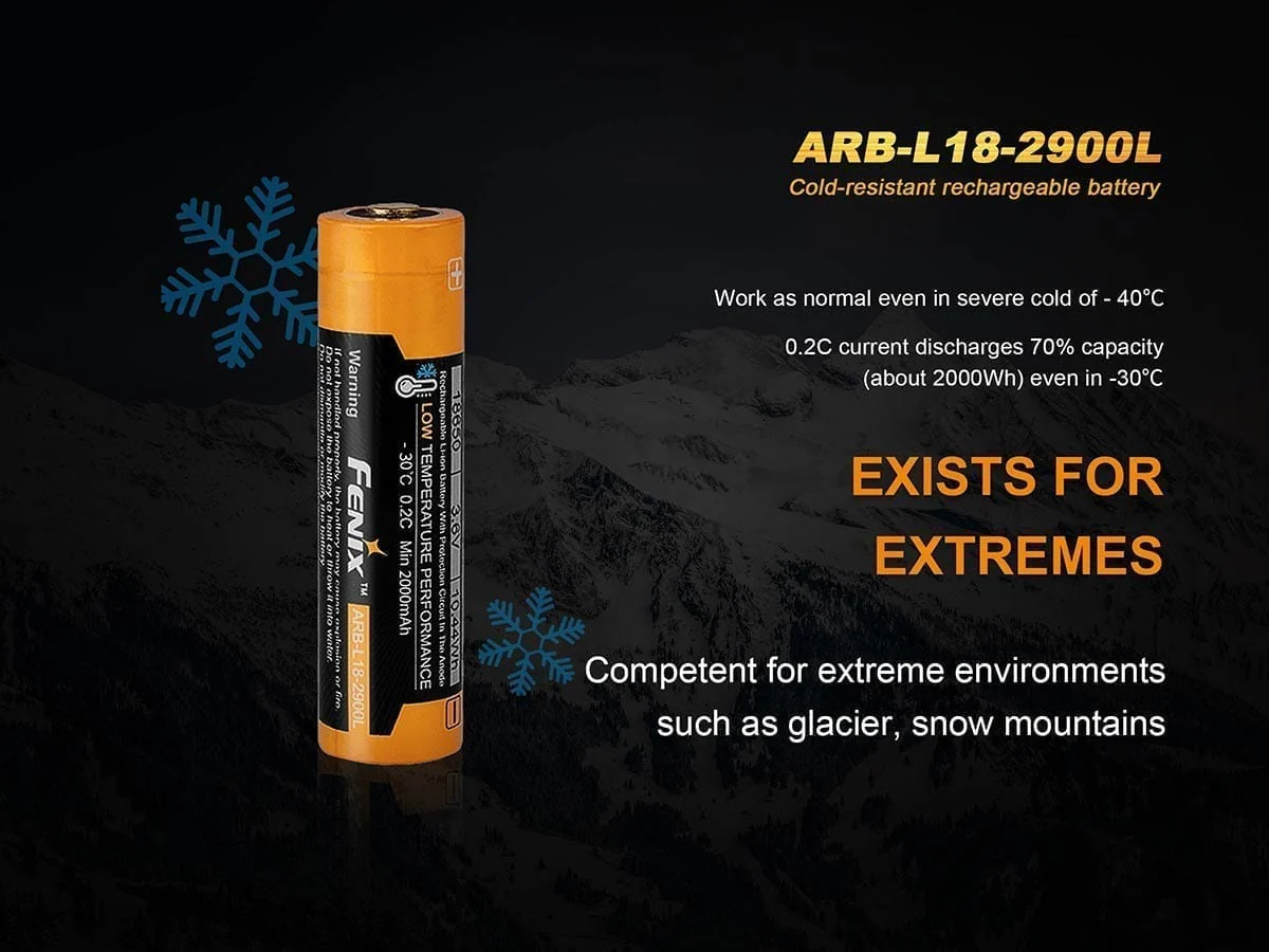 Fenix ARB-L18-2900L Cold Resistant Battery - DISCONTINUED - Image 3