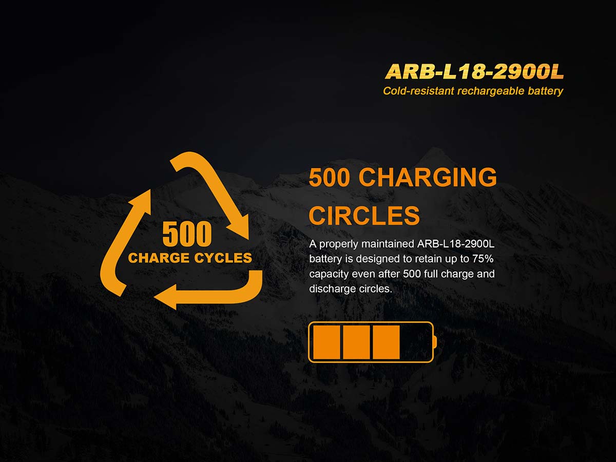 Fenix ARB-L18-2900L Cold Resistant Battery - DISCONTINUED - Image 8