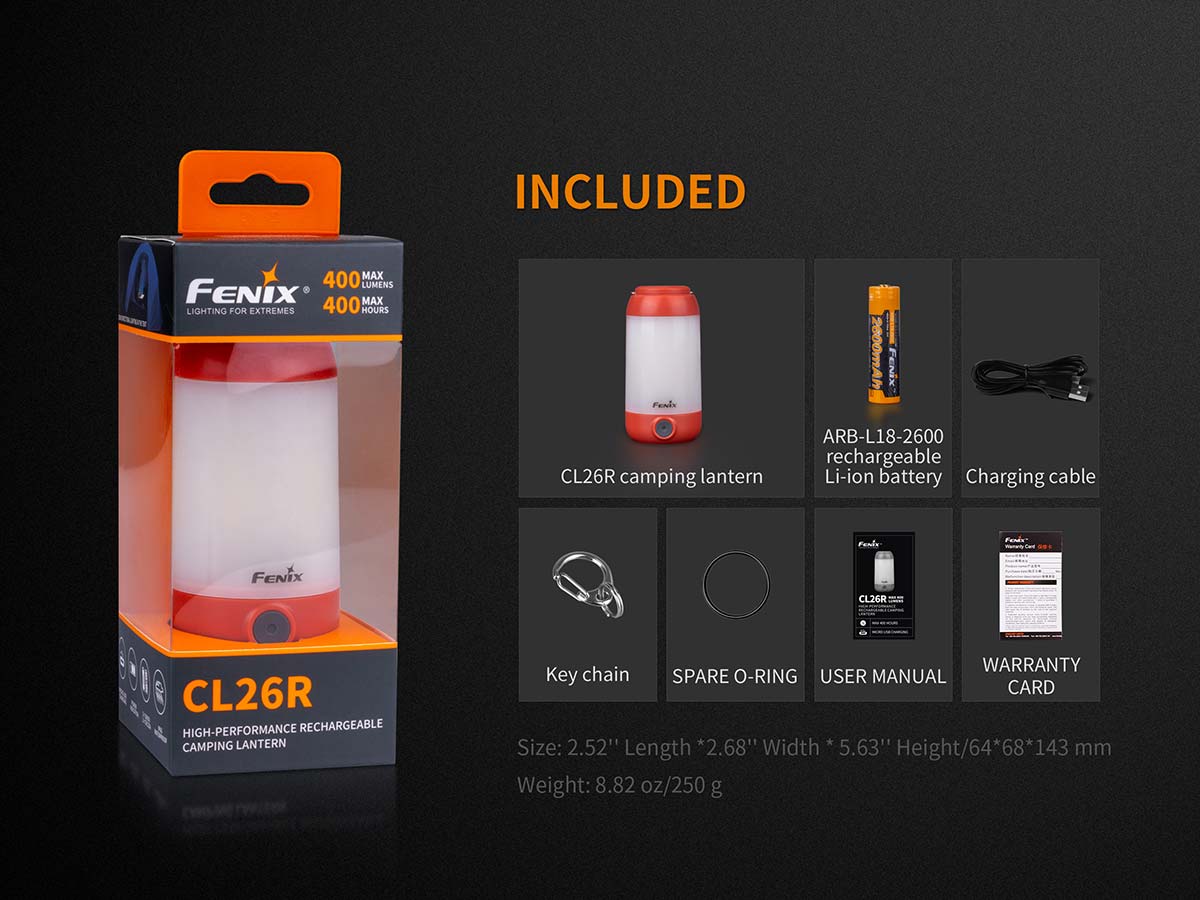 Fenix CL26R Rechargeable Lantern - DISCONTINUED - Image 13