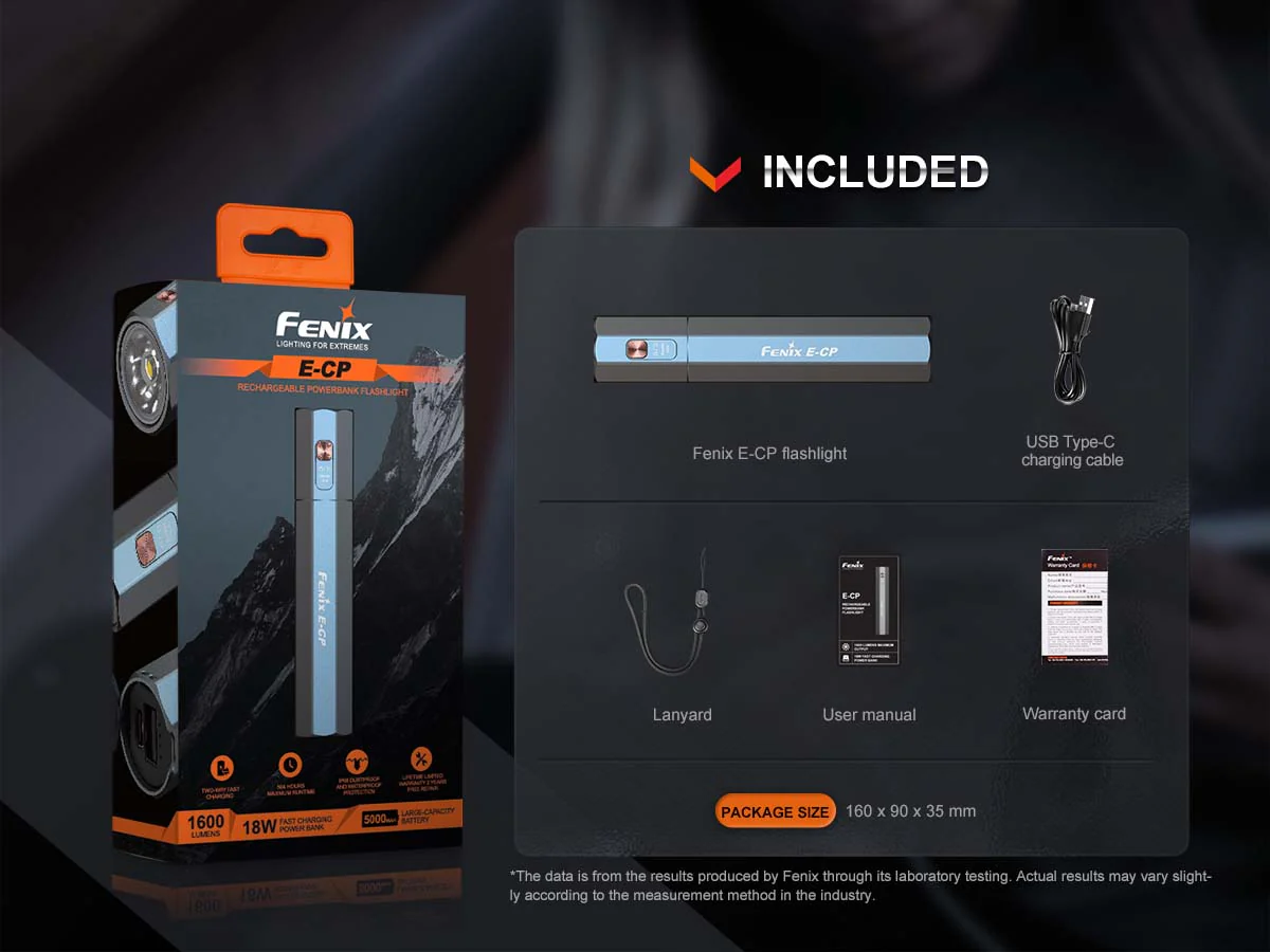 Fenix E-CP Rechargeable Flashlight with Power Bank - Image 16