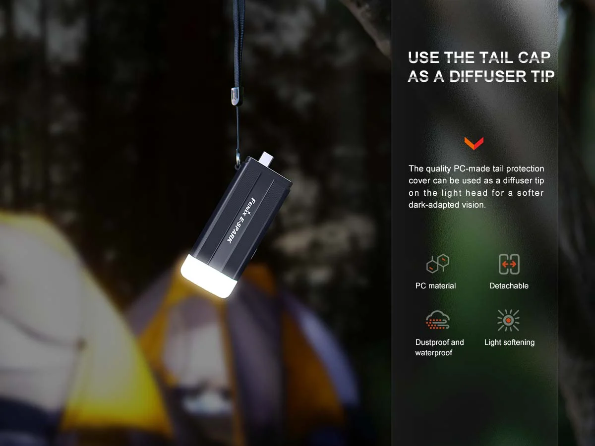 Fenix E-SPARK Keychain Flashlight & Emergency Power Bank - DISCONTINUED - Image 11