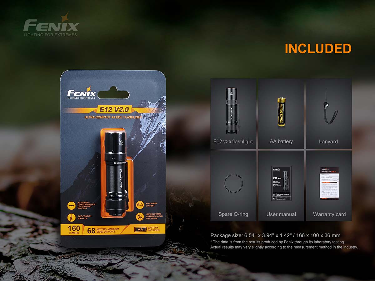 Fenix E12 V2.0 AA Flashlight - DISCONTINUED - Image 18