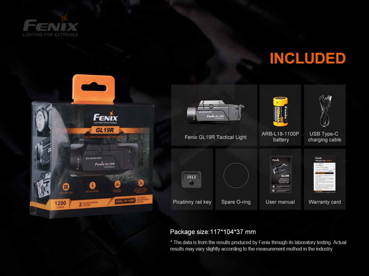 Fenix GL19R Rechargeable Weapon Light - DISCONTINUED - Image 14