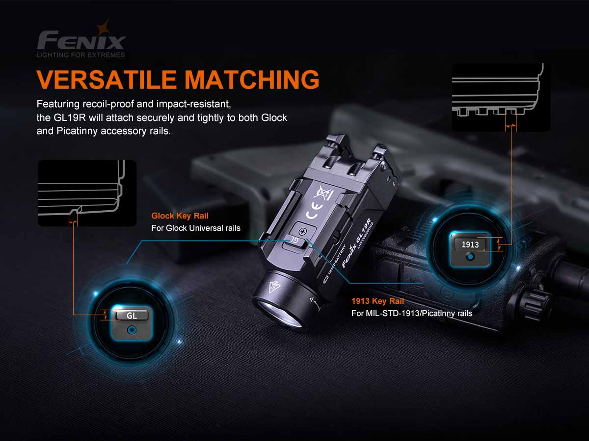 Fenix GL19R Rechargeable Weapon Light - DISCONTINUED - Image 9