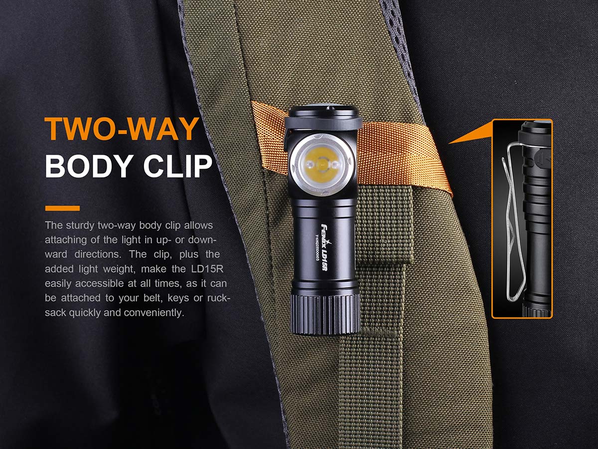 Fenix LD15R USB Rechargeable Right Angle Flashlight - DISCONTINUED - Image 5