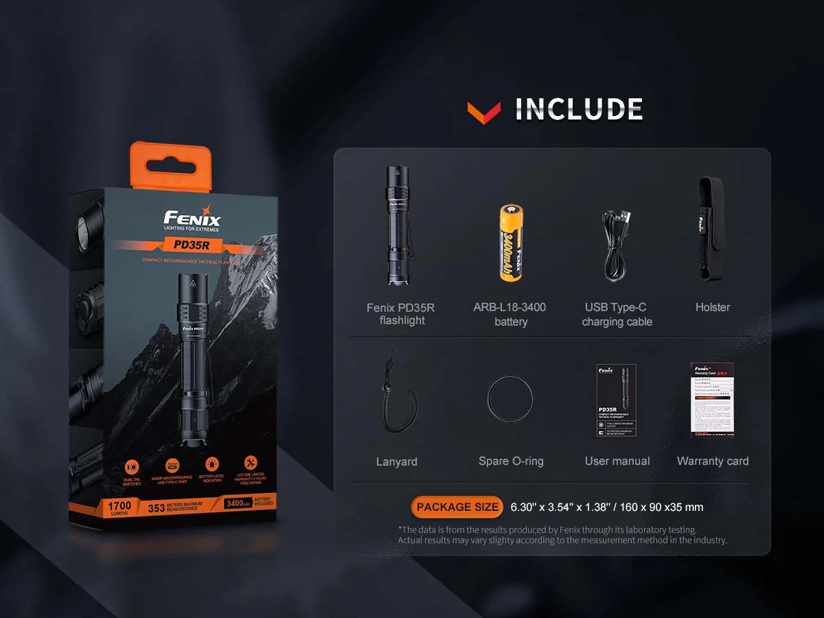 Fenix PD35R Custom Engraved Flashlight - Image 15