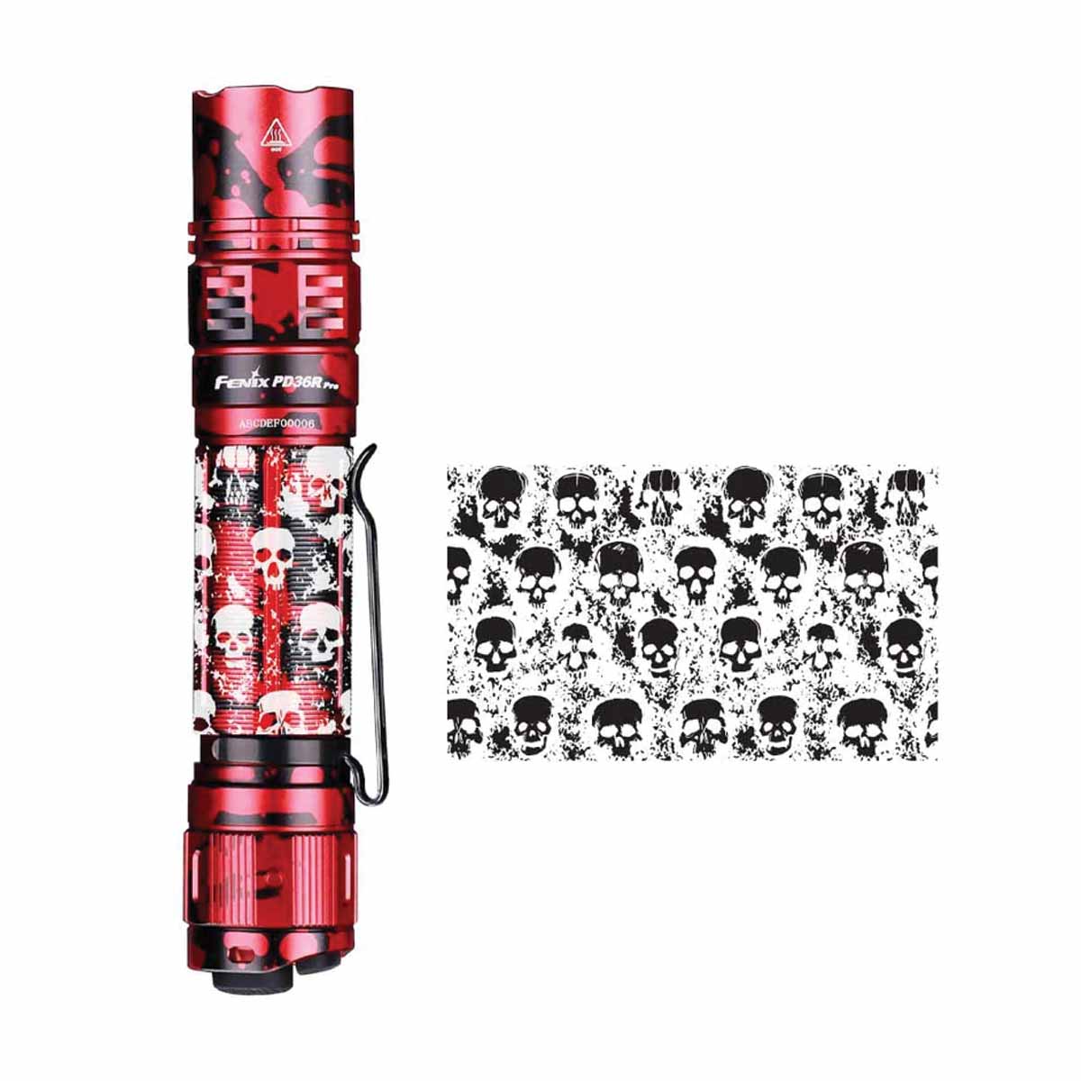 Fenix PD36R PRO Red Camo Flashlight with Special Edition Engraved Design - Image 17