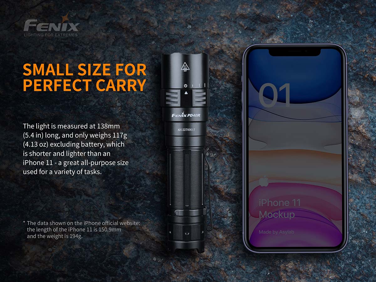 Fenix PD40R V2.0 Rechargeable Flashlight - DISCONTINUED - Image 5