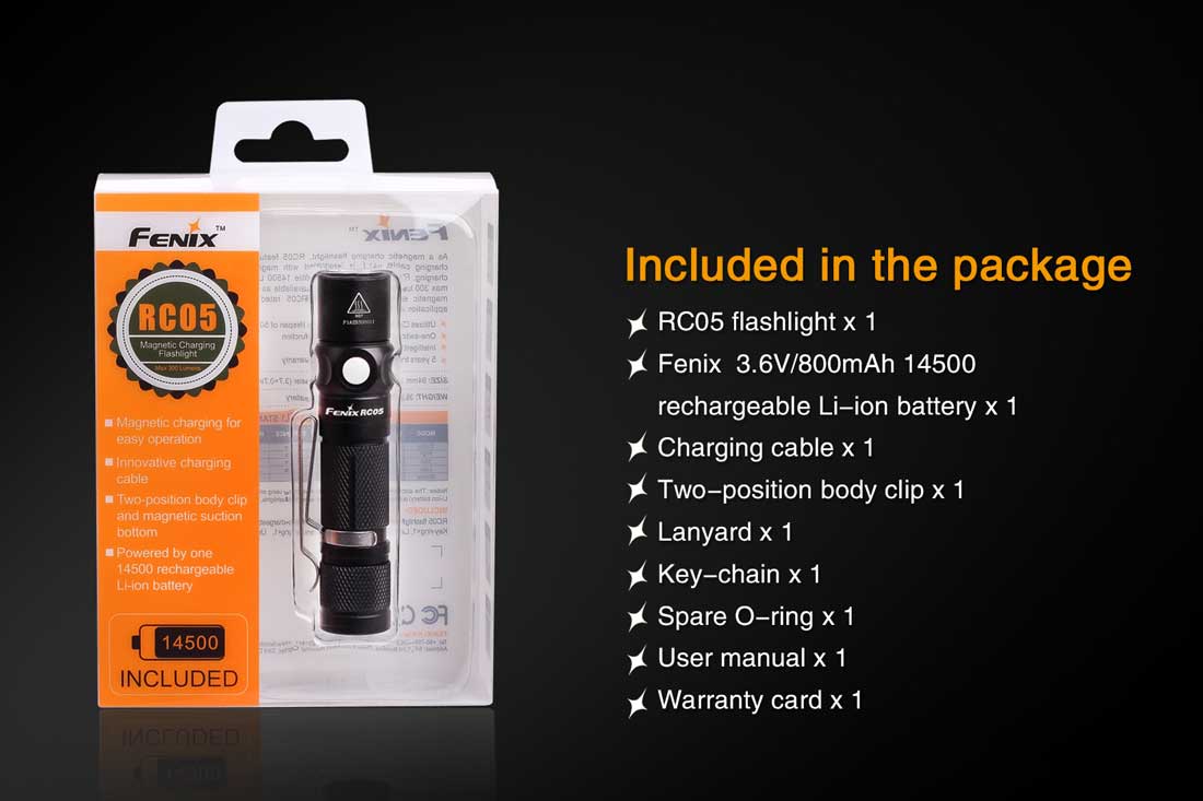 Fenix RC05 Rechargeable Flashlight - DISCONTINUED - Image 8