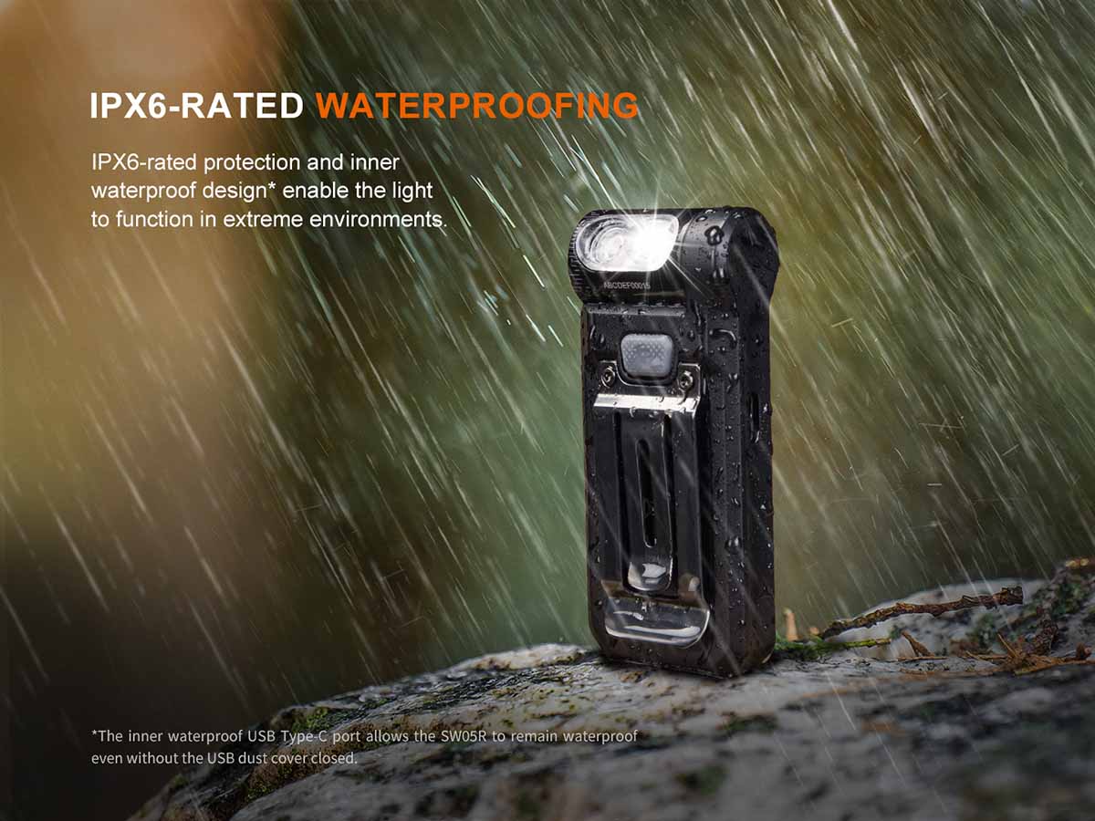Fenix SW05R-RED Clip On Flashlight with Red Light - Image 16