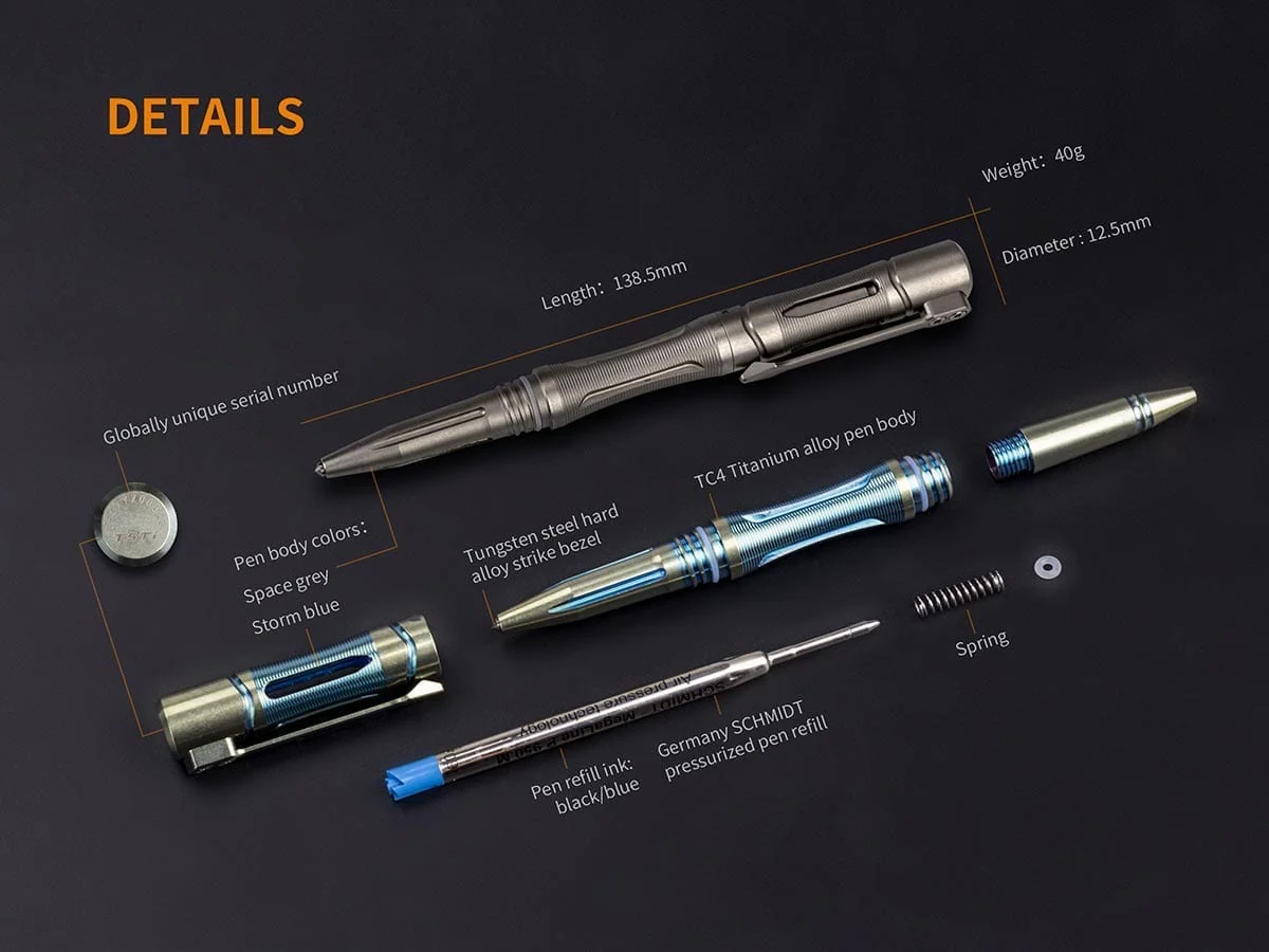 Fenix T5Ti Tactical Pen & F15 Flashlight Set - DISCONTINUED - Image 7