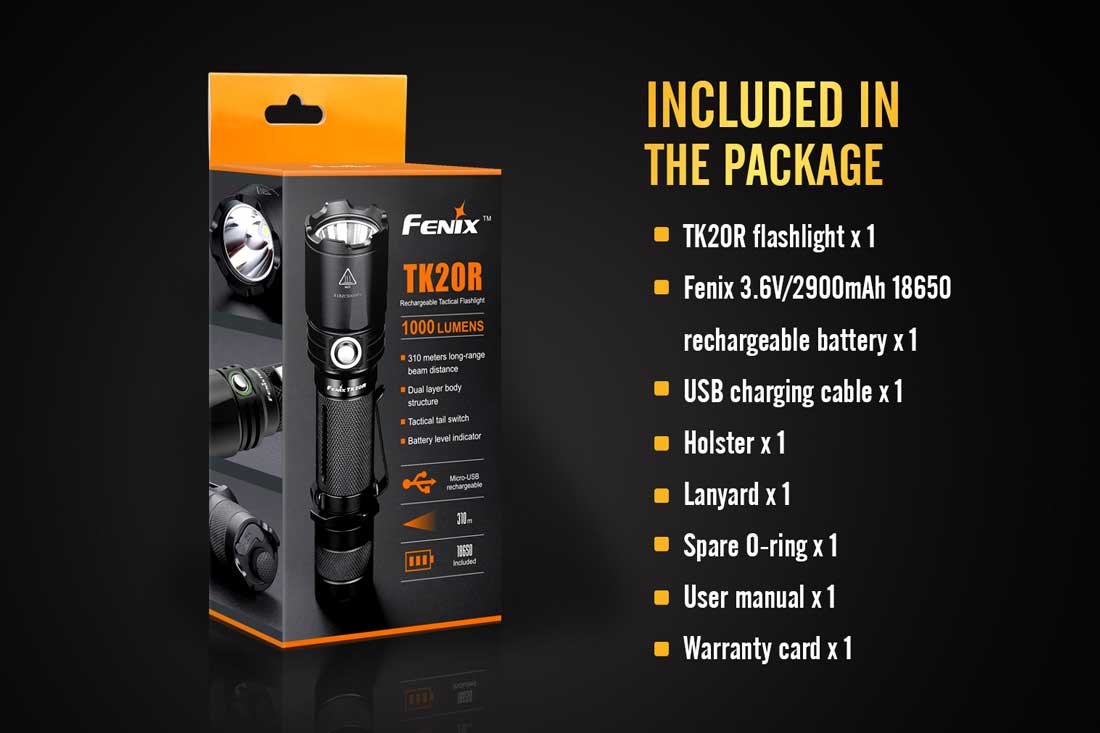 Fenix TK20R USB Rechargeable Flashlight - DISCONTINUED - Image 6