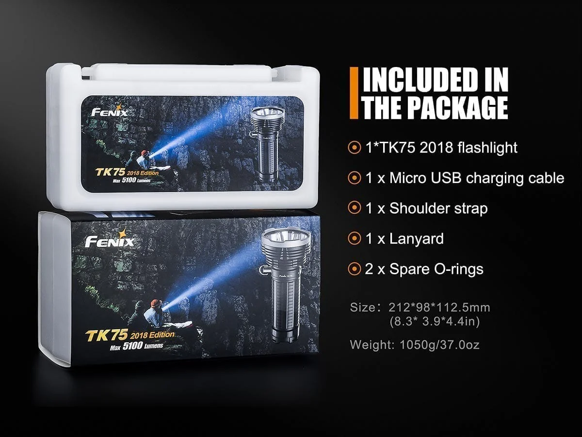Fenix TK75 Flashlight - DISCONTINUED - Image 9