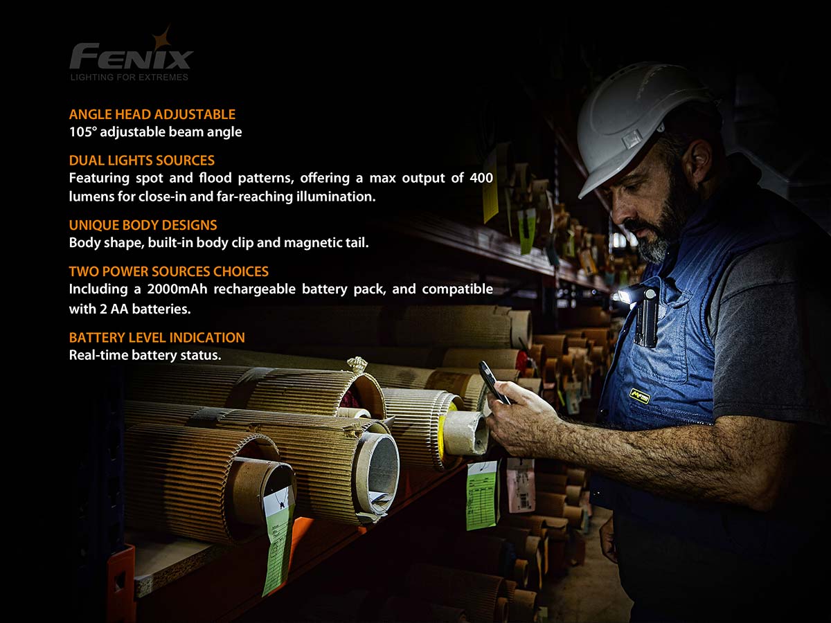 Fenix WT20R Adjustable Angle Flashlight - DISCONTINUED - Image 3